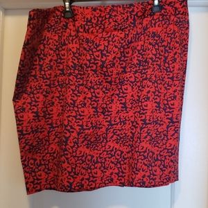 Vintage Eloquii Red and Blue skirt